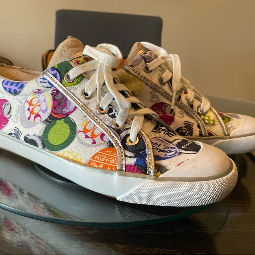 Coach Multicolor Graphic Sneakers
